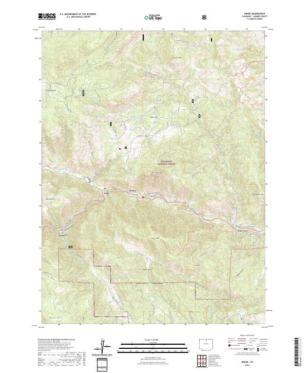 Drake topographic map thumbnail