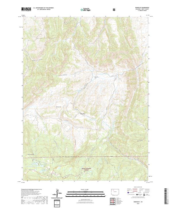 Dunckley topographic map thumbnail