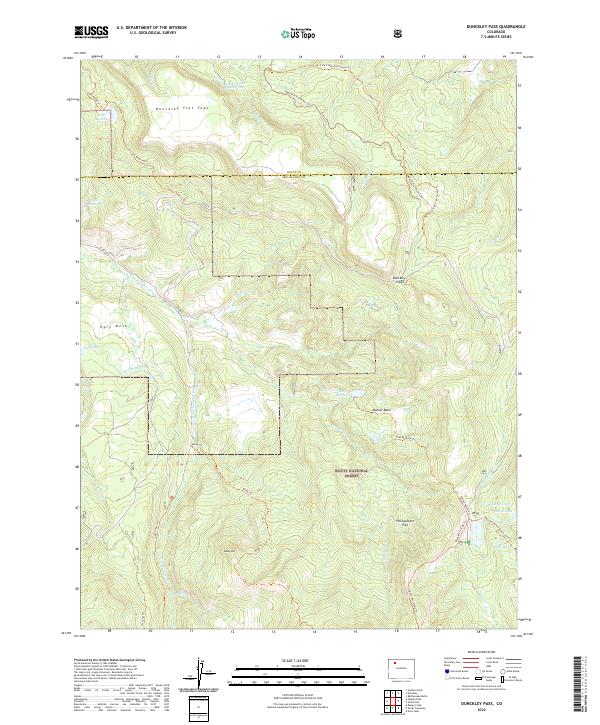 Dunckley Pass topographic map thumbnail