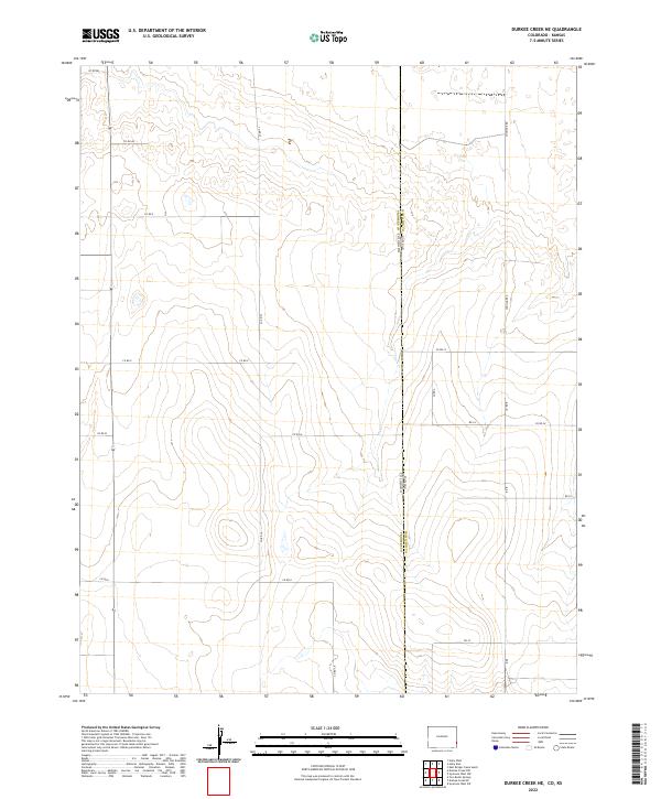 Durkee Creek NE topographic map thumbnail