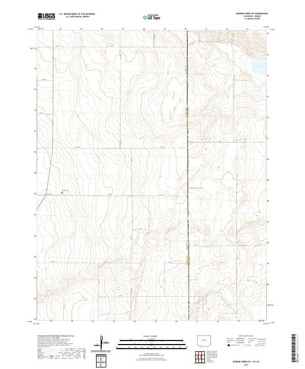 Durkee Creek SE topographic map thumbnail
