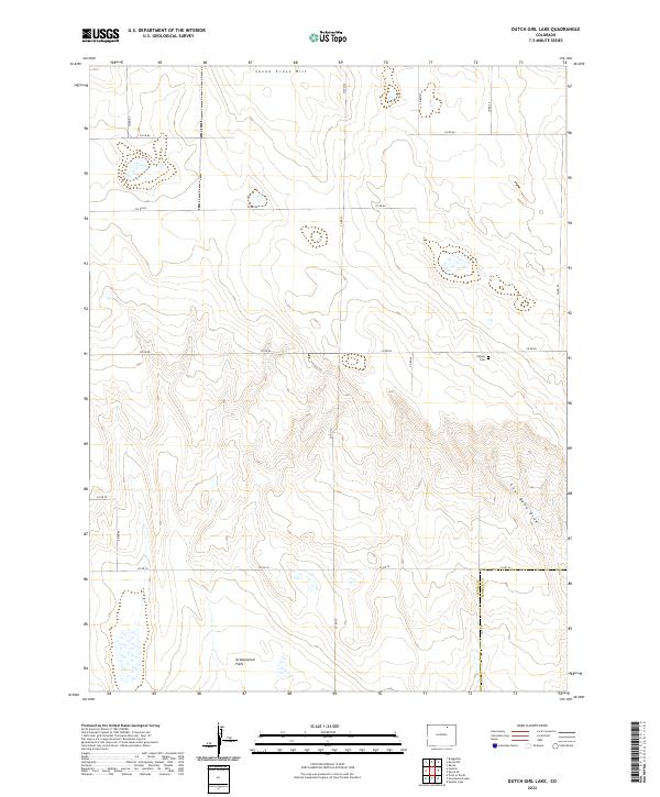 Dutch Girl Lake topographic map thumbnail