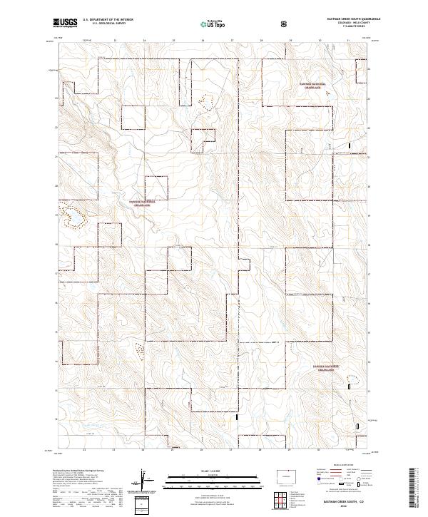 Eastman Creek South topographic map thumbnail