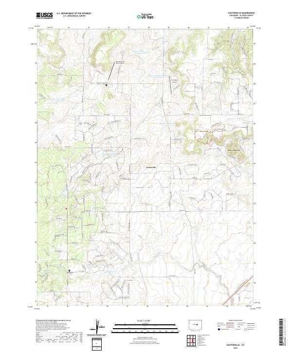 Eastonville topographic map thumbnail