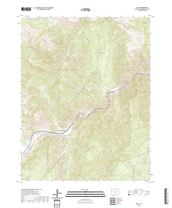 Echo topographic map thumbnail