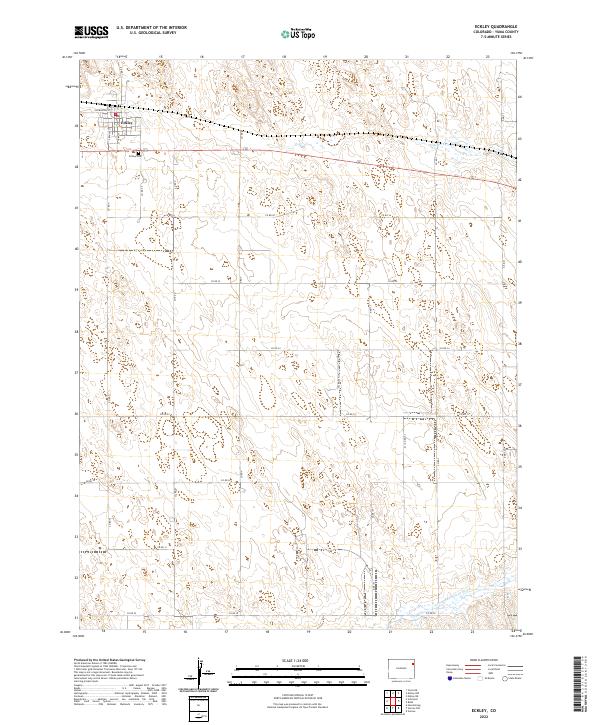 Eckley topographic map thumbnail