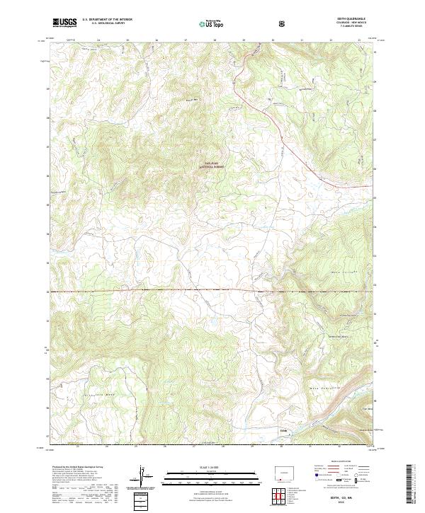 Edith 2022 topographic map thumbnail