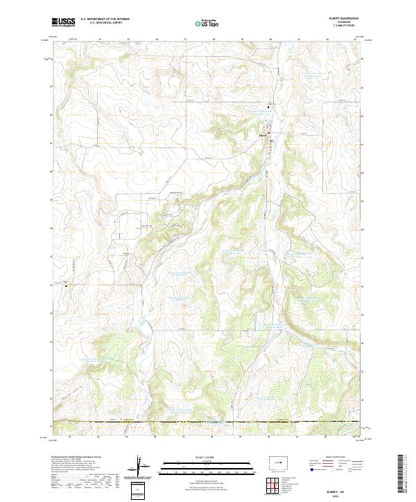 Elbert topographic map thumbnail