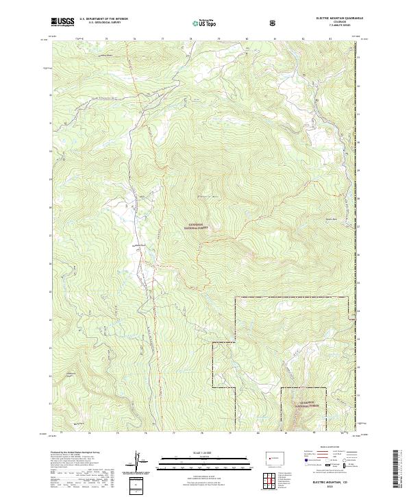 Electric Mountain topographic map thumbnail