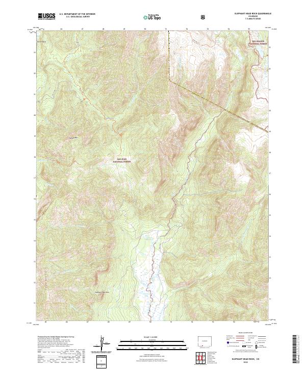 Elephant Head Rock topographic map thumbnail