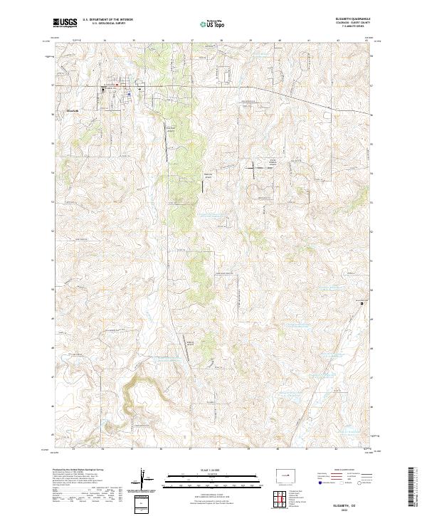 Elizabeth topographic map thumbnail