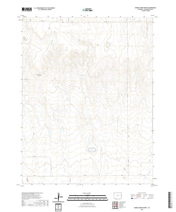 Eureka Creek North topographic map thumbnail