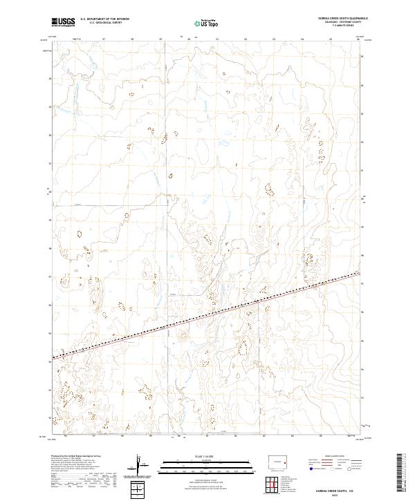 Eureka Creek South topographic map thumbnail