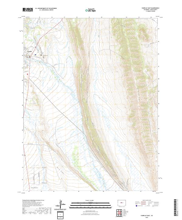 Fairplay East topographic map thumbnail