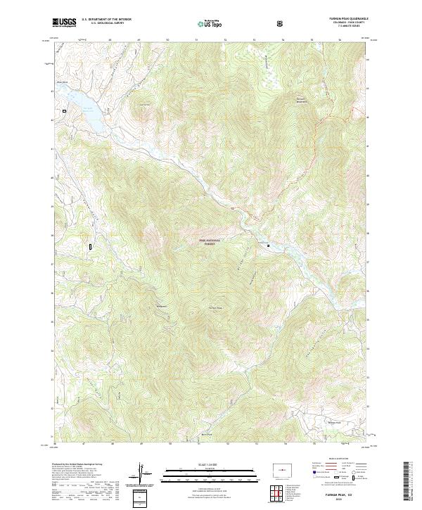Farnum Peak topographic map thumbnail