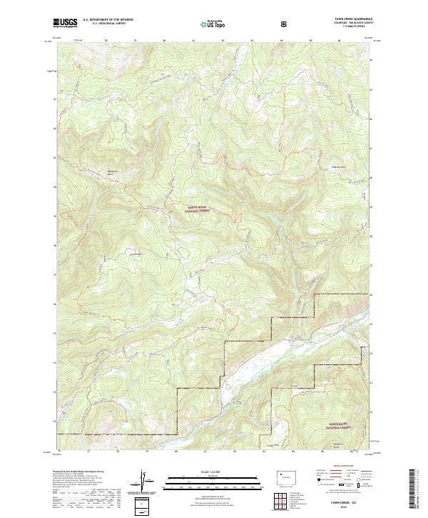 Fawn Creek topographic map thumbnail
