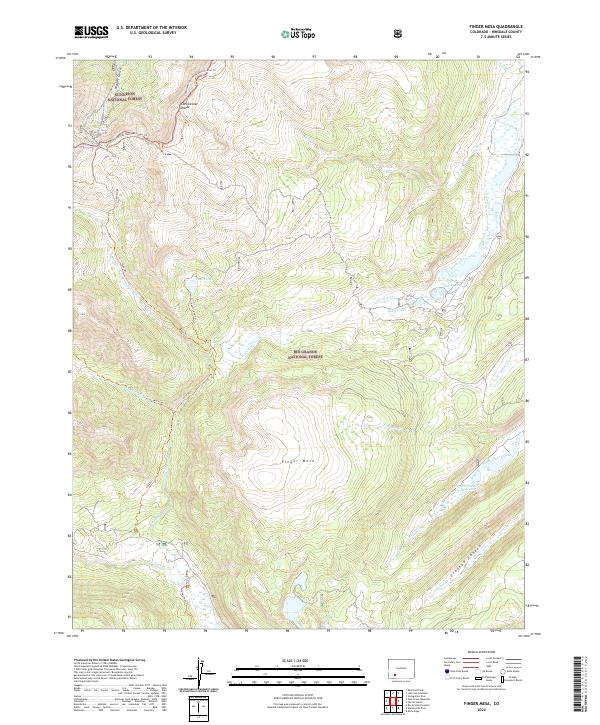 Finger Mesa topographic map thumbnail