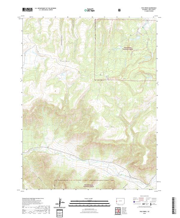 Fish Creek topographic map thumbnail