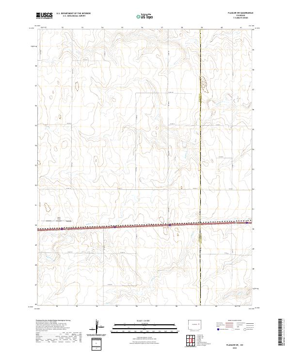 Flagler SW topographic map thumbnail