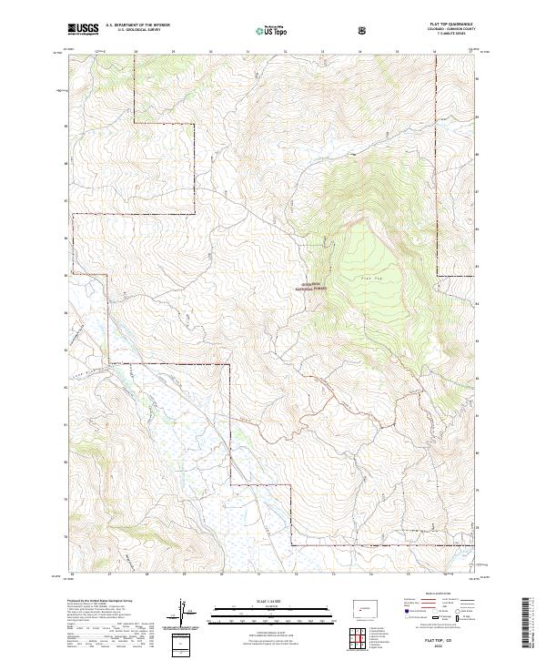 Flat Top topographic map thumbnail