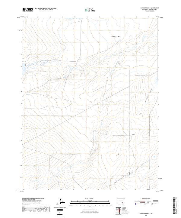 Flying A Ranch topographic map thumbnail