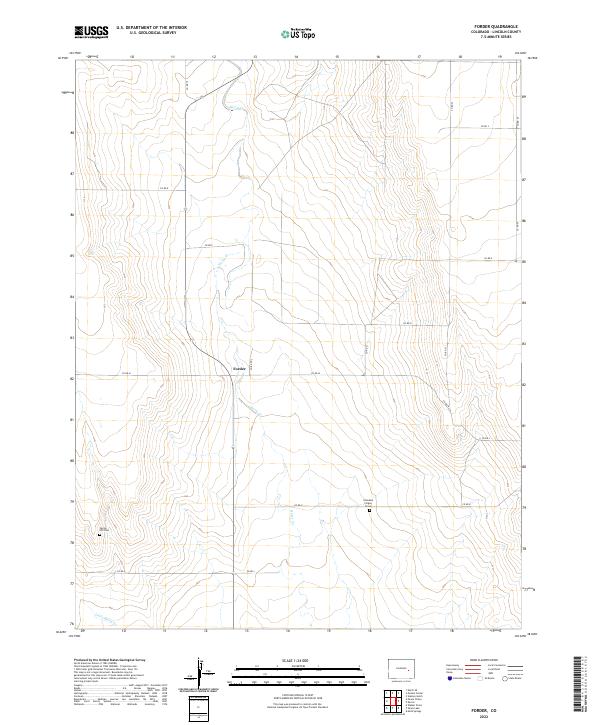 Forder topographic map thumbnail