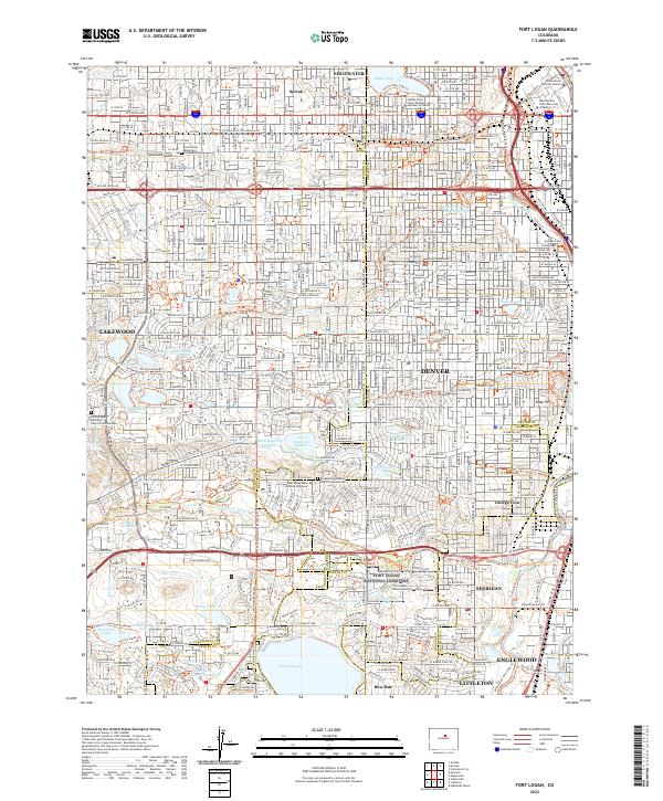 Fort Logan topographic map thumbnail