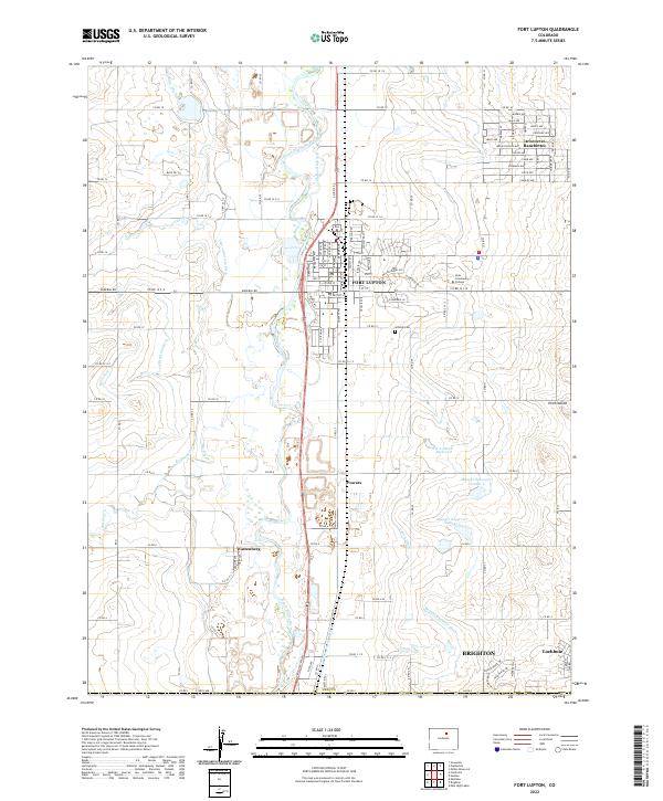 Fort Lupton topographic map thumbnail