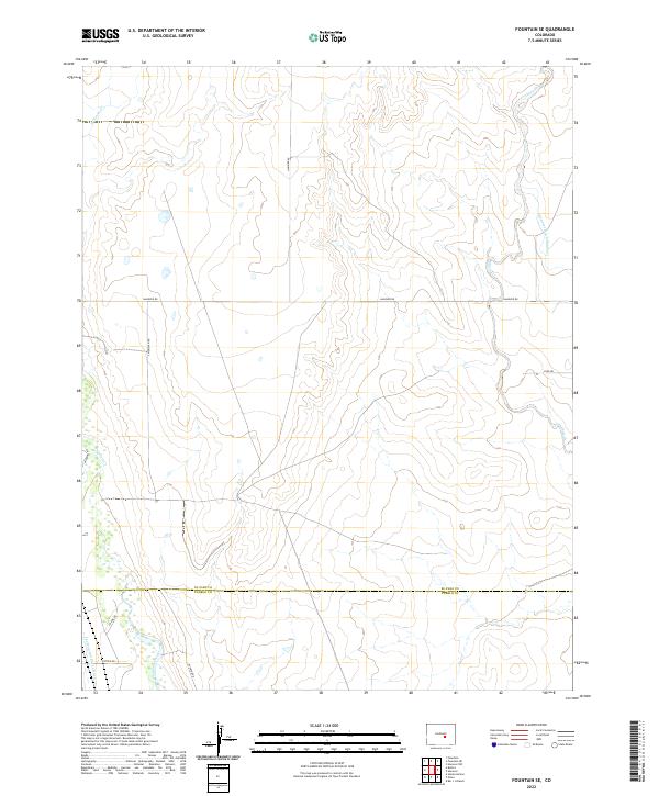 Fountain SE topographic map thumbnail