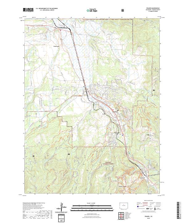 Fraser topographic map thumbnail