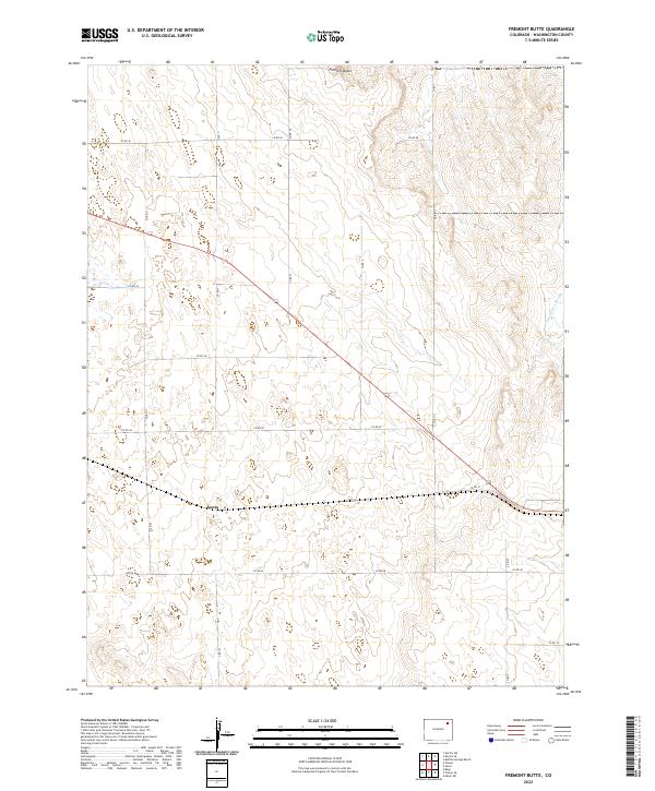 Fremont Butte topographic map thumbnail
