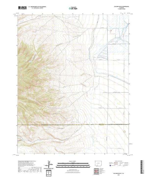 Fulcher Gulch topographic map thumbnail