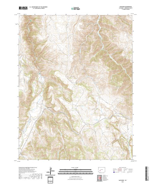 Gateview topographic map thumbnail
