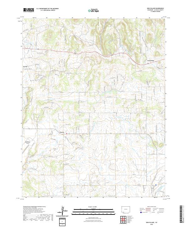 Gem Village topographic map thumbnail