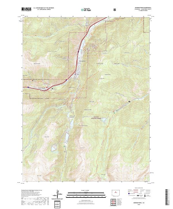 Georgetown topographic map thumbnail