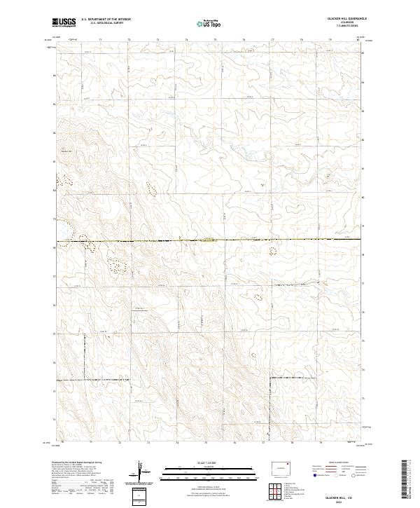 Glacken Hill topographic map thumbnail
