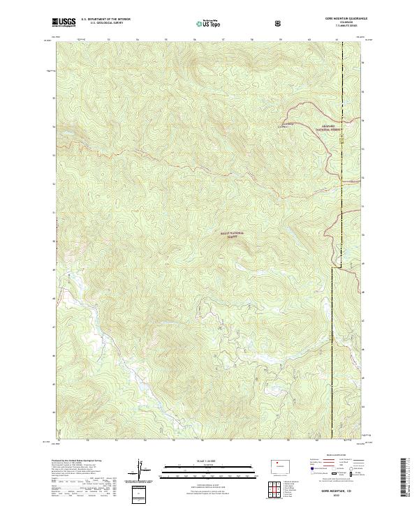 Gore Mountain topographic map thumbnail