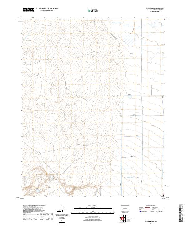 Goshawk Dam topographic map thumbnail