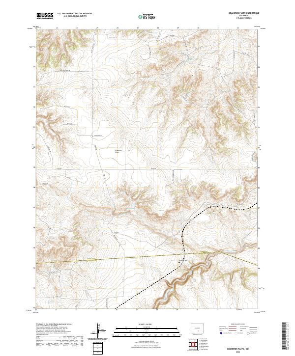 Graneros Flats topographic map thumbnail