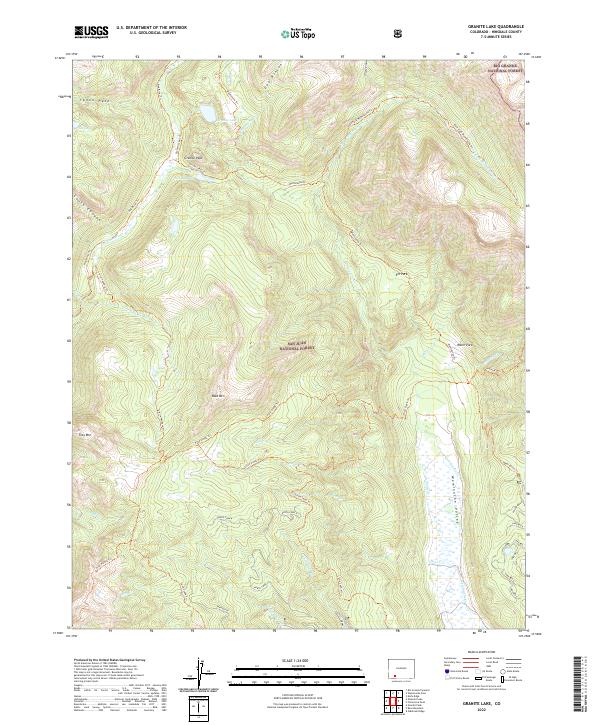 Granite Lake topographic map thumbnail