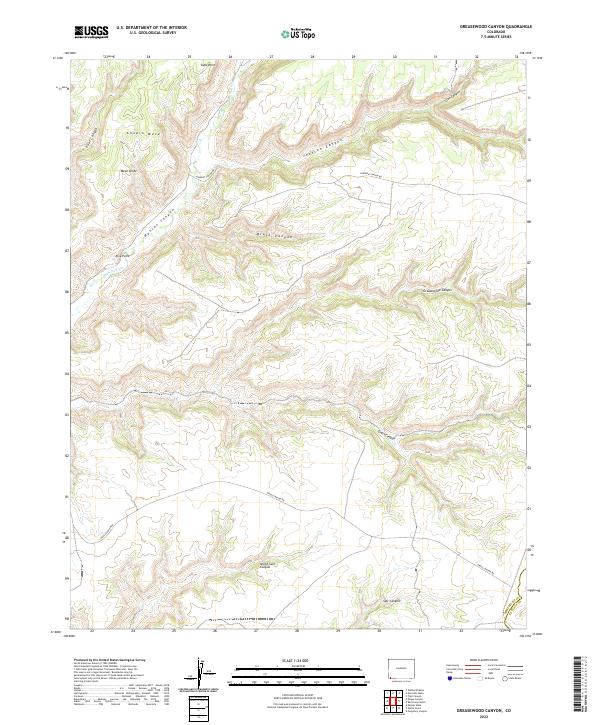 Greasewood Canyon topographic map thumbnail