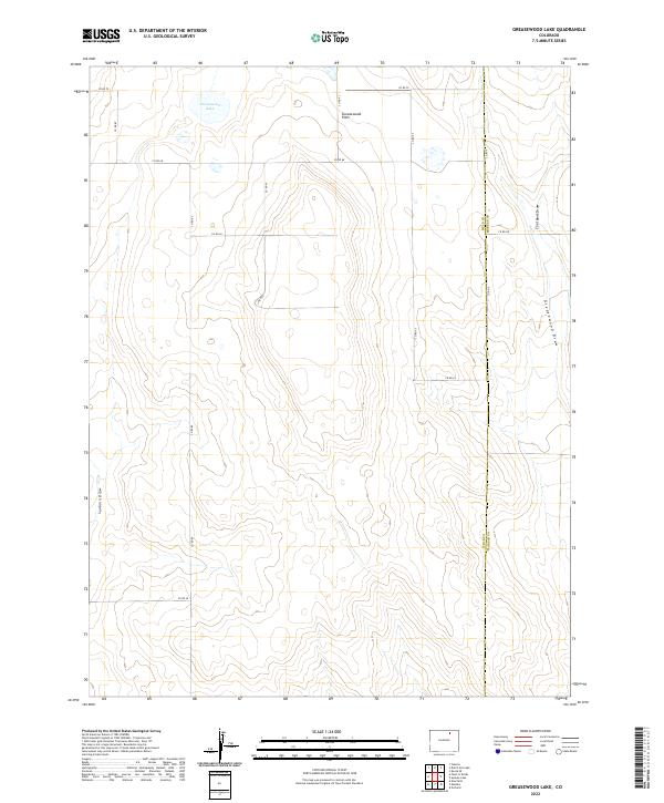 Greasewood Lake topographic map thumbnail