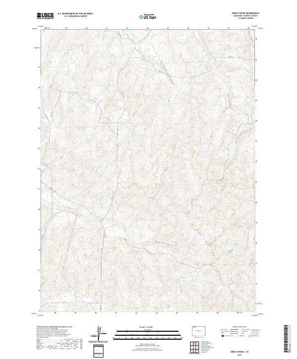 Great Divide topographic map thumbnail