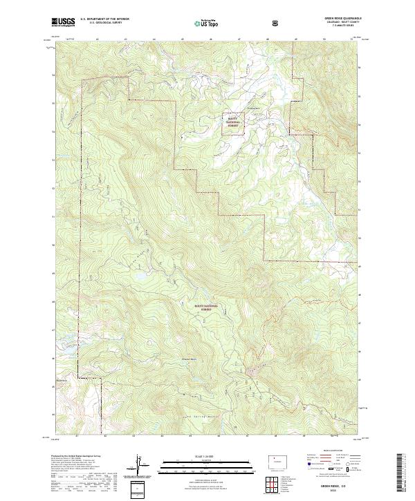 Green Ridge topographic map thumbnail