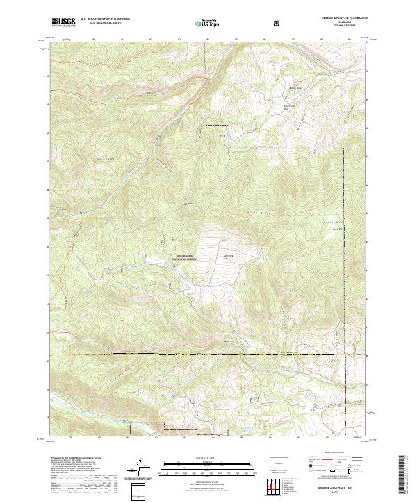 Greenie Mountain topographic map thumbnail
