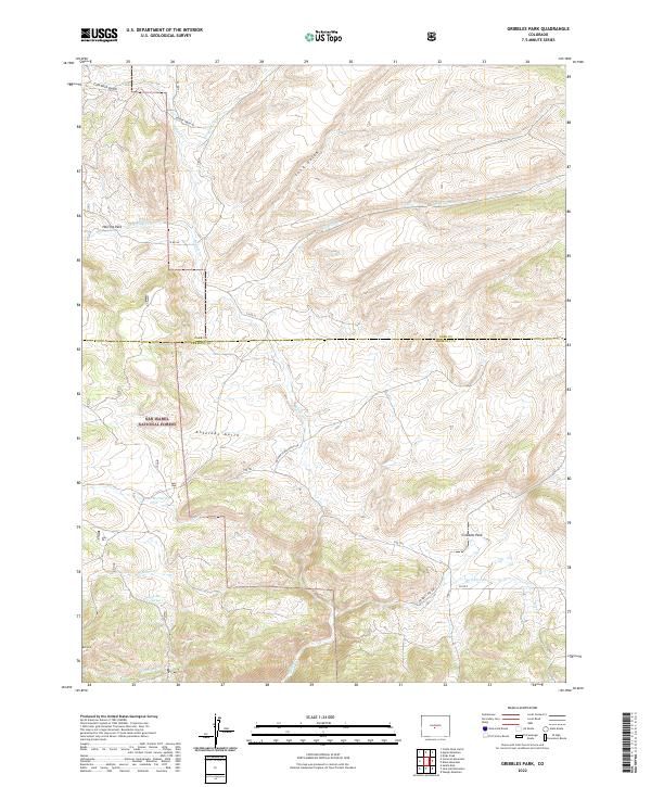 Gribbles Park topographic map thumbnail