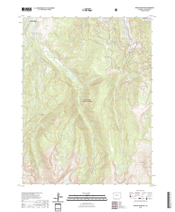 Grouse Mountain topographic map thumbnail