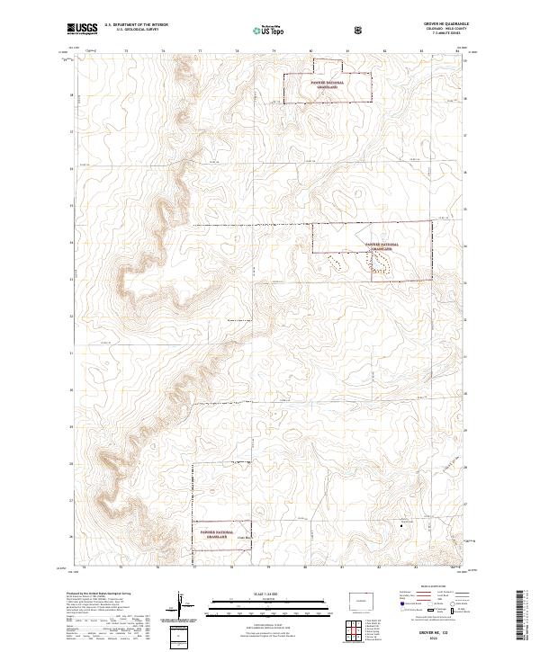 Grover NE topographic map thumbnail