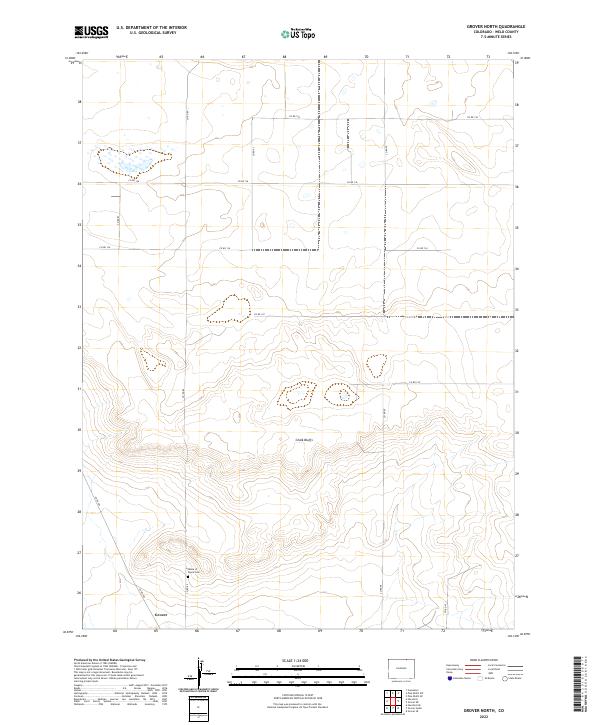 Grover North topographic map thumbnail