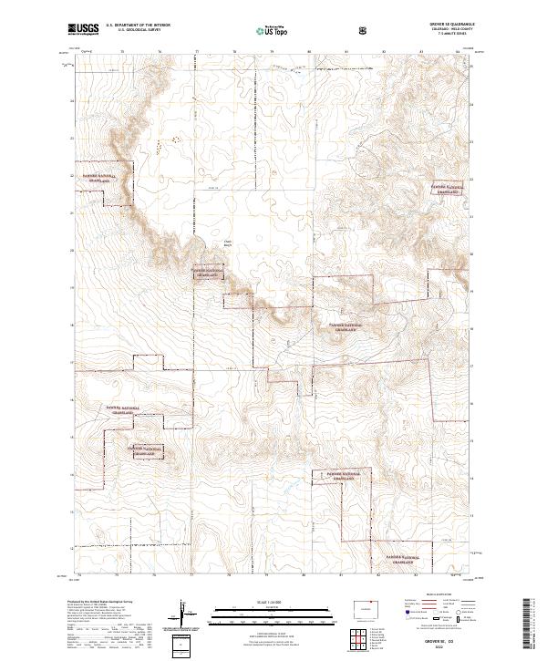 Grover SE topographic map thumbnail